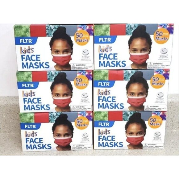 FLTR Kids Face Mask 6 Boxes Masks - Picture 1 of 4